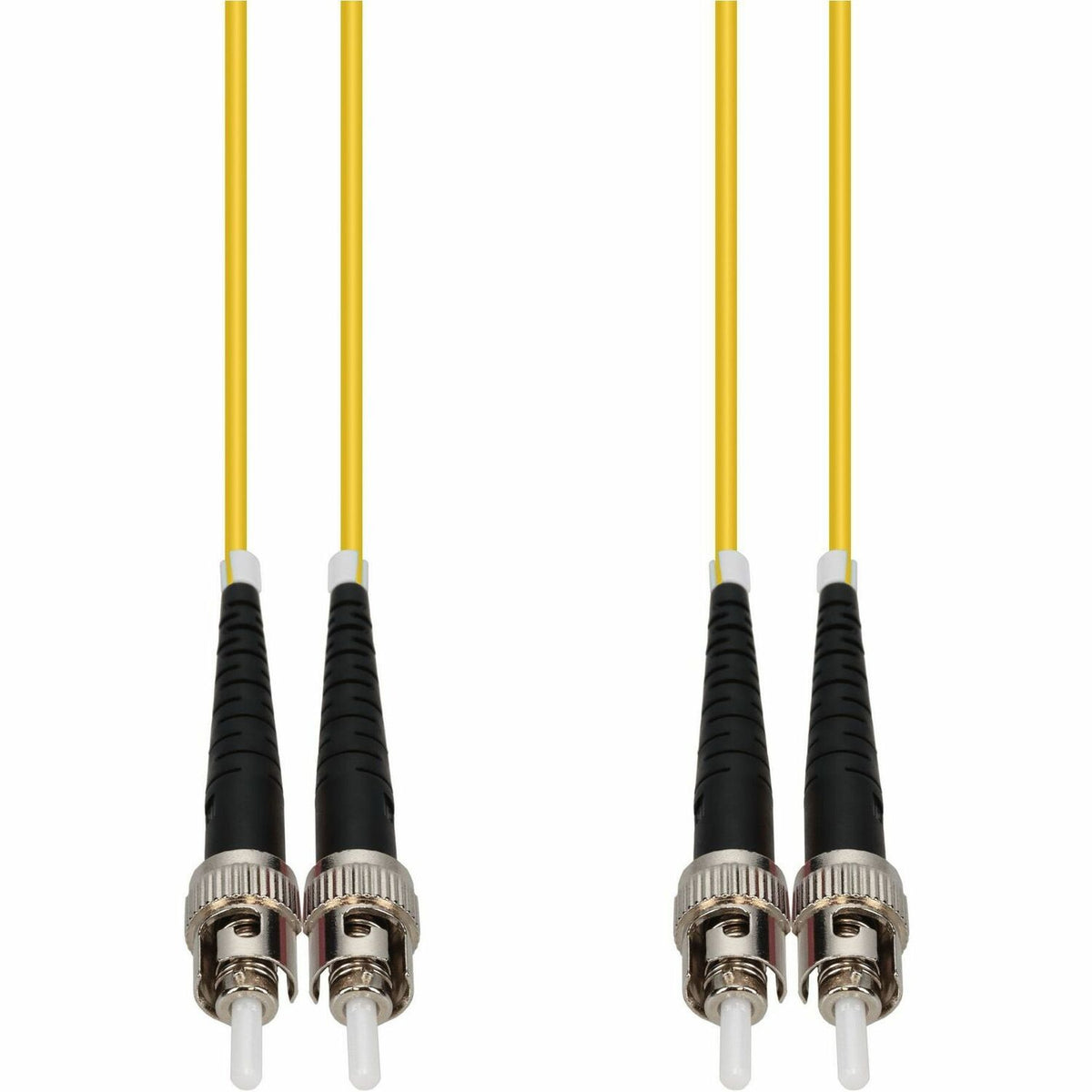 AddOn 15m ST to ST Yellow OS2 Duplex OFNR (Riser-Rated) SMF Fiber Patch Cable - ADD-ST-ST-15M9SMF