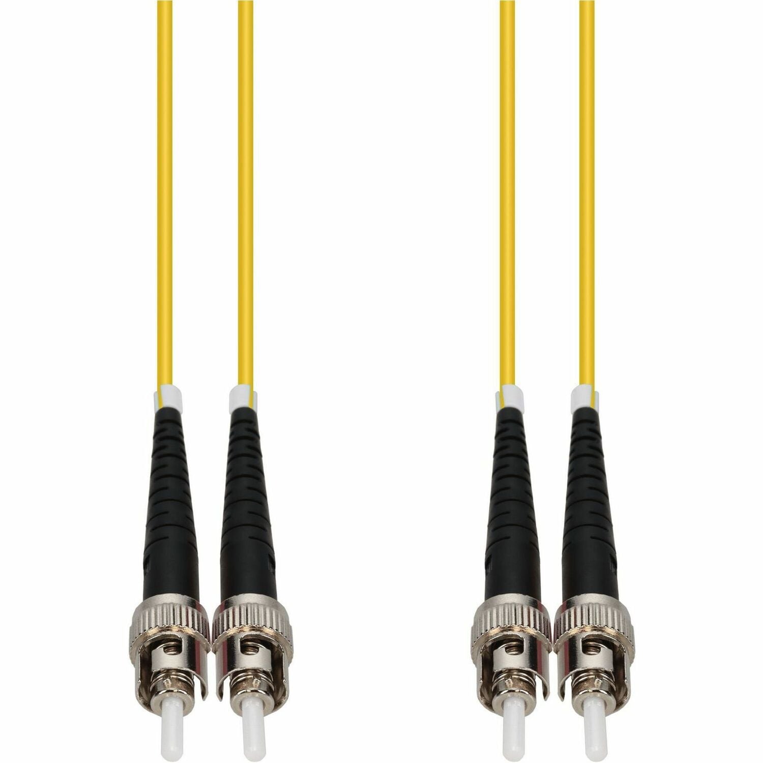 AddOn 15m ST to ST Yellow OS2 Duplex OFNR (Riser-Rated) SMF Fiber Patch Cable - ADD-ST-ST-15M9SMF