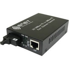 ENET 1x 10/100/1000Base-T RJ45 to 1x SC Duplex 1000Base-SX 850nm Multimode Fiber SC Connector 550m Media Converter Stand-Alone - Power Supply Included; Chassis/Rack Mountable - ENMC-FGET-MMF