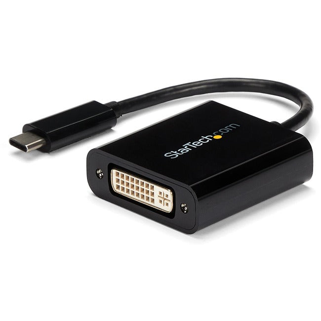 StarTech.com USB C to DVI Adapter - Thunderbolt 3 Compatible - 1920x1200 - USB-C to DVI Adapter for USB-C devices such as your 2018 iPad Pro - DVI-I Converter - CDP2DVI