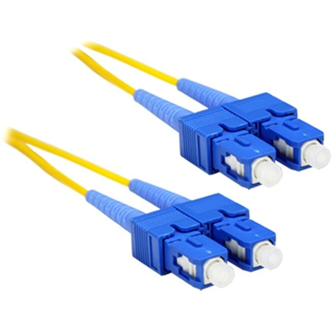 ENET 8M SC/SC Duplex Single-mode 9/125 OS1 or Better Yellow Fiber Patch Cable 8 meter SC-SC Individually Tested - SC2-SM-8M-ENC