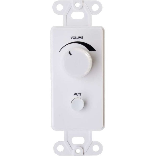 C2G 1-Gang Volume Control Wall Plate - White - 40884