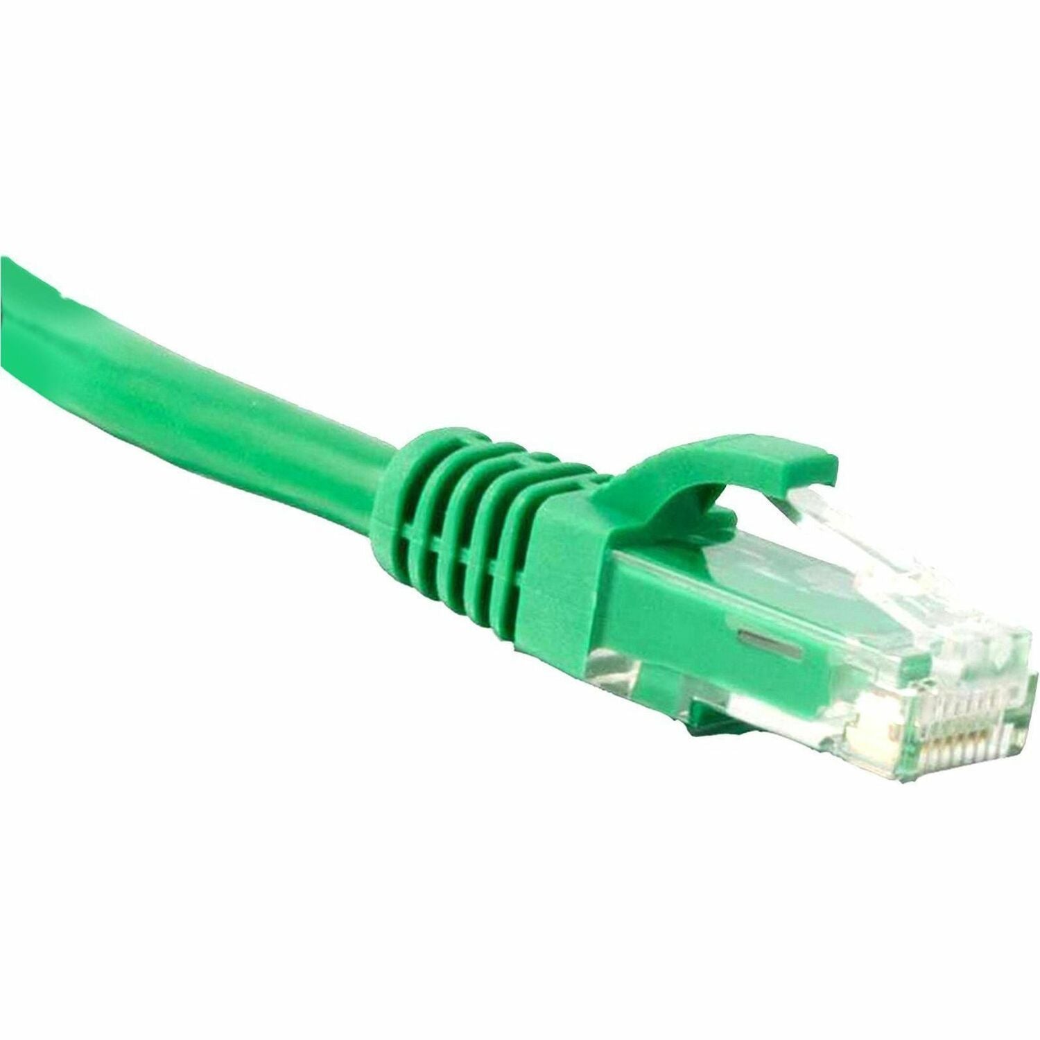 ENET Cat5e Green 6 Inch Patch Cable with Snagless Molded Boot (UTP) High-Quality Network Patch Cable RJ45 to RJ45 - 6In - C5E-GN-6IN-ENC