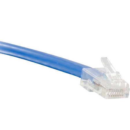 ENET 6in Blue Cat5e Non-Booted (No Boot) (UTP) High-Quality Network Patch Cable RJ45 to RJ45 - 6 Inch - C5E-BL-NB-6INENC