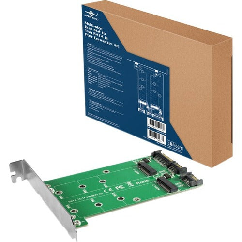 Vantec Multi-size Dual M.2 to Two SATA III Port Converter Kit - UGT-M2ST220