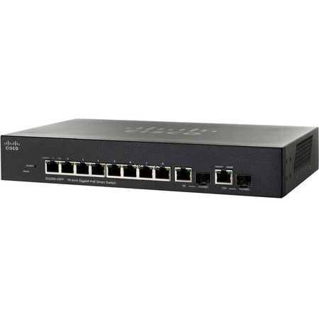 Cisco 10-port Gigabit Smart Switch, PoE (SG200-10FP-NA) - SG200-10FP-NA-RF