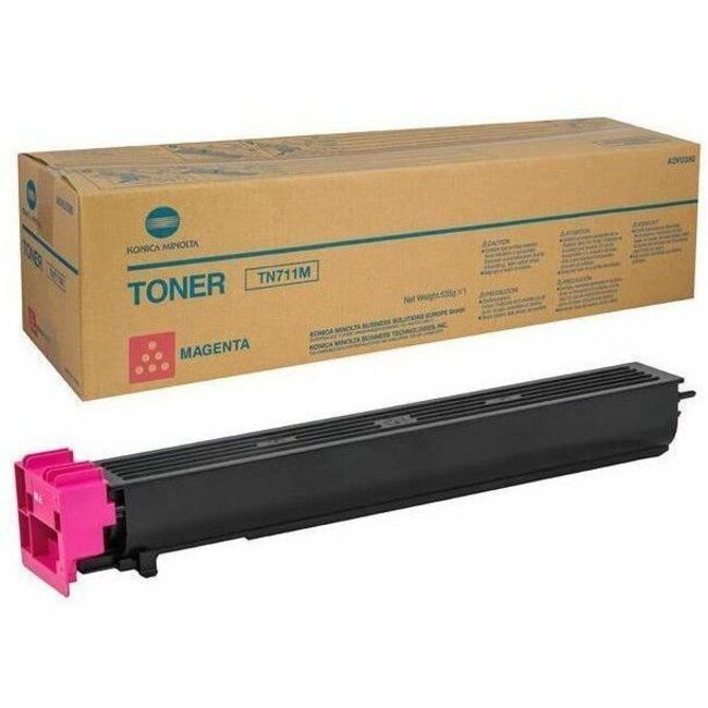 Konica Minolta TN-711M Original Laser Toner Cartridge - Magenta - 1 Pack - TN711M
