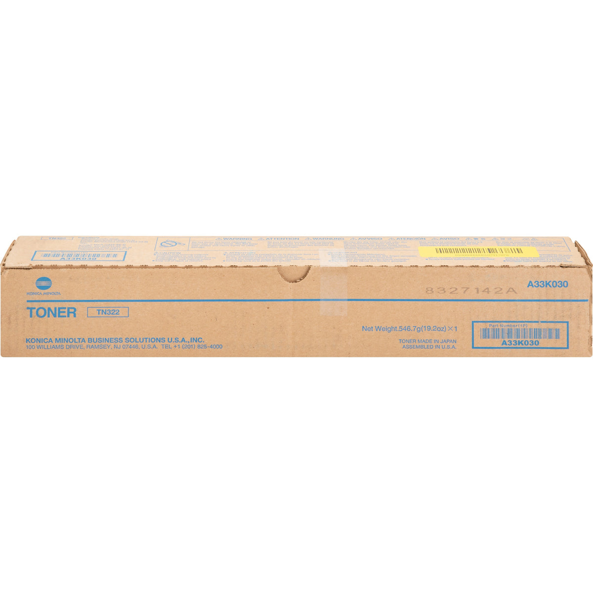 Konica Minolta Original Standard Yield Laser Toner Cartridge - Black - 1 Each - A33K030