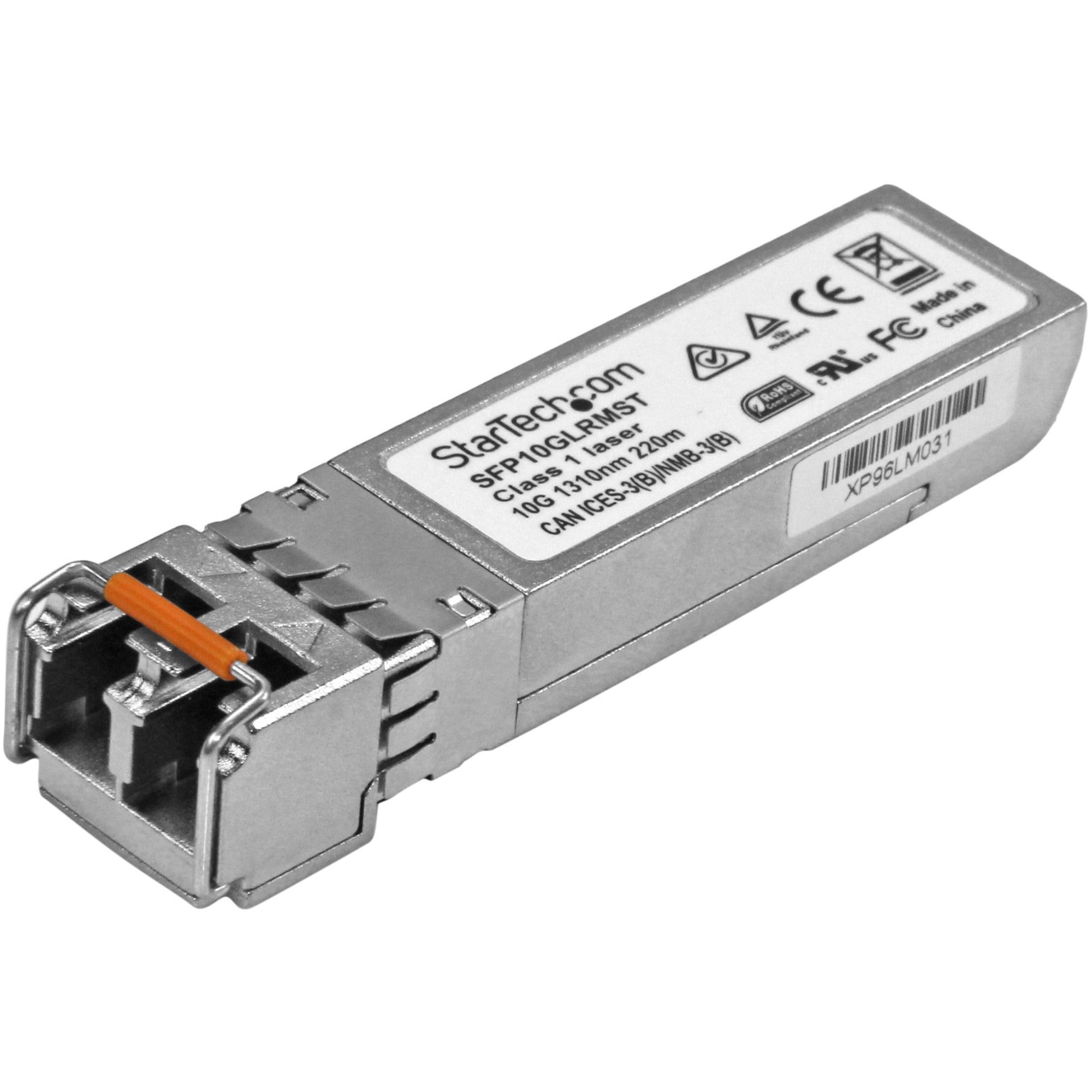 StarTech.com Cisco SFP-10G-LRM Comp. SFP+ Module - 10GBASE-LRM - 10GE Gigabit Ethernet SFP+ 10GbE Multimode Fiber MMF Optic Transceiver - SFP10GLRMST