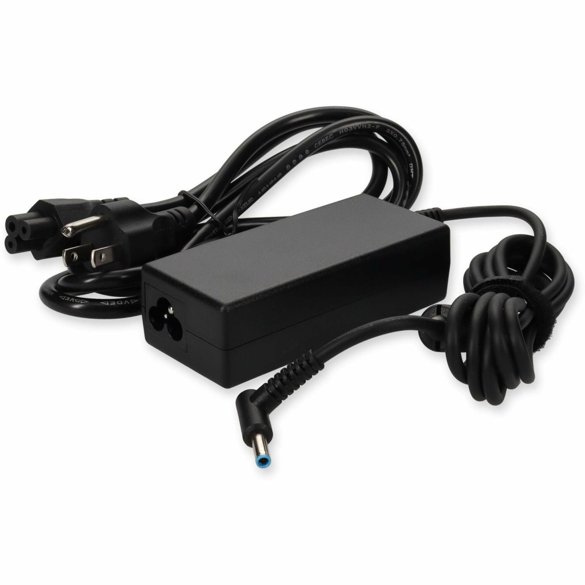 HP H6Y88AA Compatible 45W 19.5V at 2.31A Black 4.5 mm x 3.0 mm Laptop Power Adapter and Cable - H6Y88AA-AA