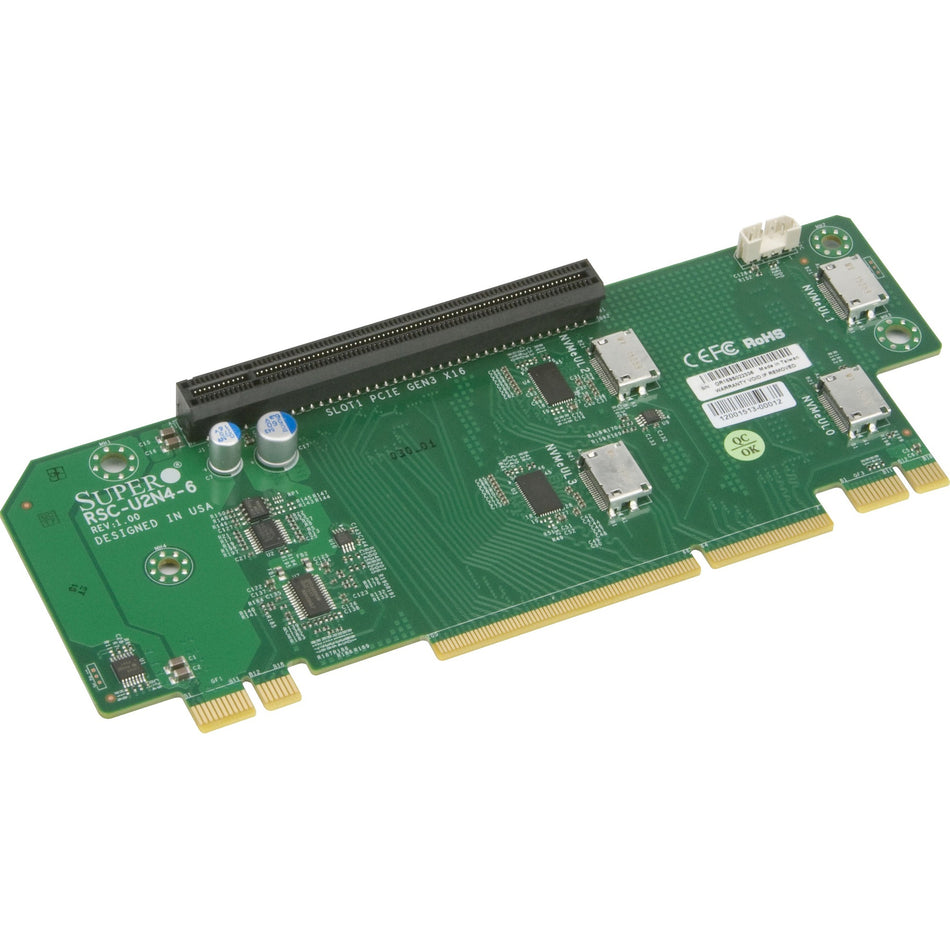 Supermicro RSC-U2N4-6 Riser Card - RSC-U2N4-6