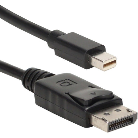 QVS 2-Meter Mini DisplayPort to DisplayPort UltraHD 4K Black Cable - MDPDP-2MBK