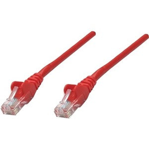 Intellinet Network Solutions Cat5e UTP Network Patch Cable, 0.5 ft (0.15 m), Red - 347327