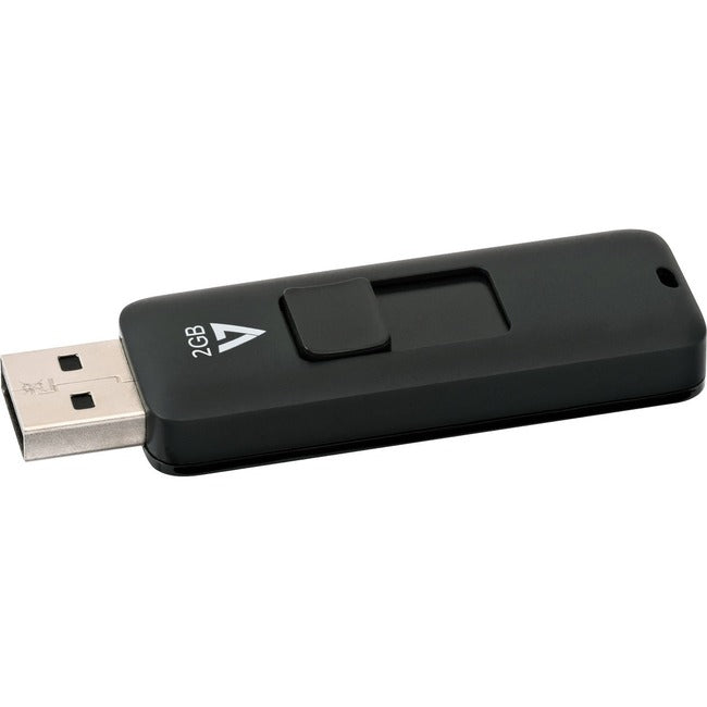 V7 2GB USB 2.0 Flash Drive - With Retractable USB connector - VF22GAR-3N