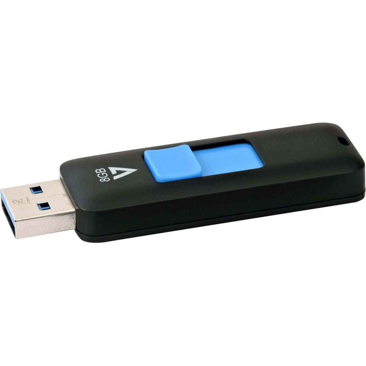 V7 8GB USB 3.0 Flash Drive - With Retractable USB connector - VF38GAR-3N