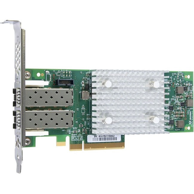 QLogic QLE2742 Dual-port Gen 6 Fibre Channel, Low Profile PCIe Card - QLE2742-SR-CK