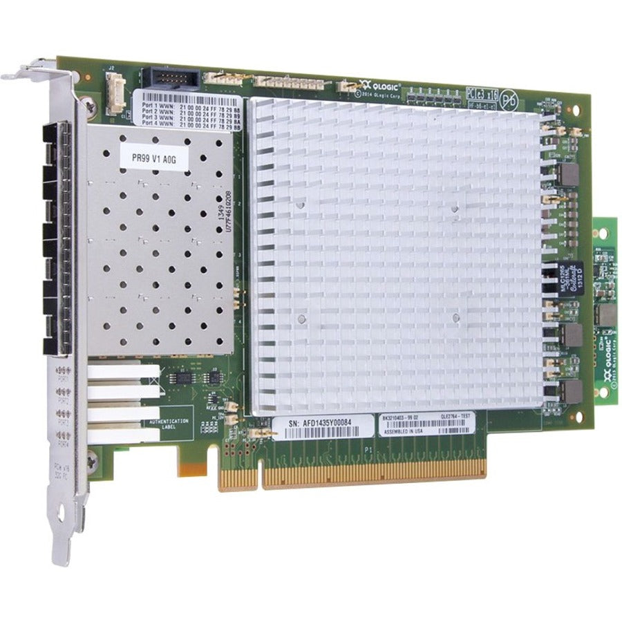 QLogic QLE2764 Quad-port Gen 6 Fibre Channel, Full Height PCIe Card - QLE2764-SR-CK