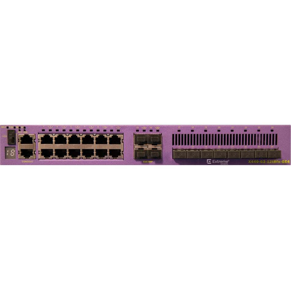 Extreme Networks X440-G2-12t8fx-GE4 Ethernet Switch - 16540