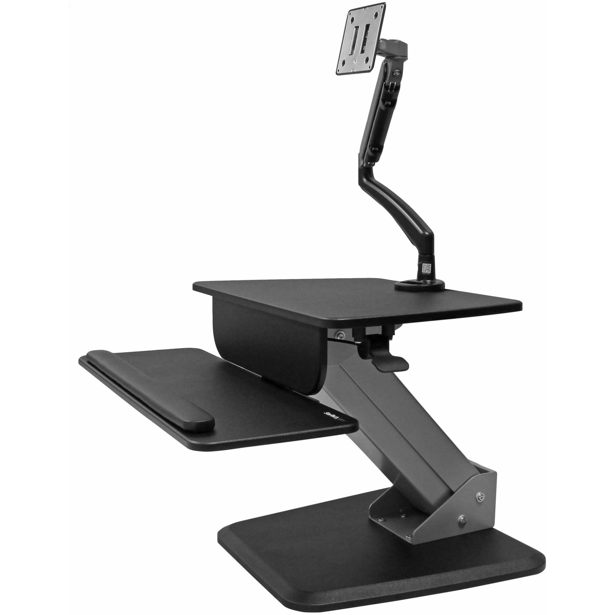 StarTech.com Sit-to-Stand Workstation with Full-Motion Articulating Monitor Arm - One-Touch Height Adjustment - BNDSTSSLIM