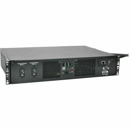 Tripp Lite by Eaton PDU 7.7kW Single-Phase Switched Automatic Transfer Switch PDU Two 200-240V IEC309 32A Blue Inputs 16-C13 2-C19 Outlets 2U TAA - PDUMH32HVATNET