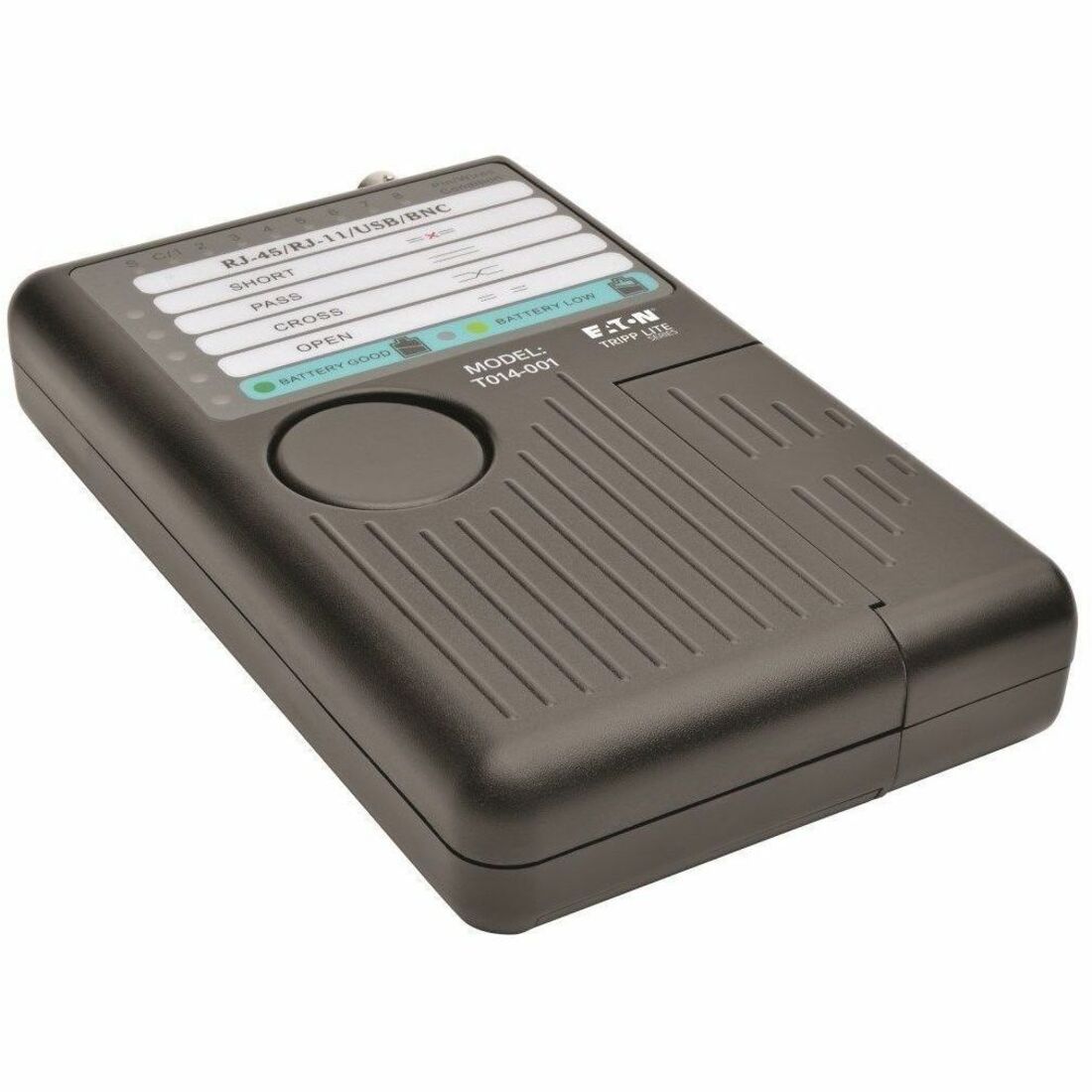 Eaton Tripp Lite Series Network Cable Continuity Tester for Cat 5/Cat6/Cat6a, Phone, USB and Coax Cable Assemblies - T014-001