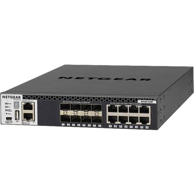 Netgear M4300 Stackable Managed Switch with 16x10G Including 8x10GBASE-T and 8xSFP+ Layer 3 - XSM4316S-100NES