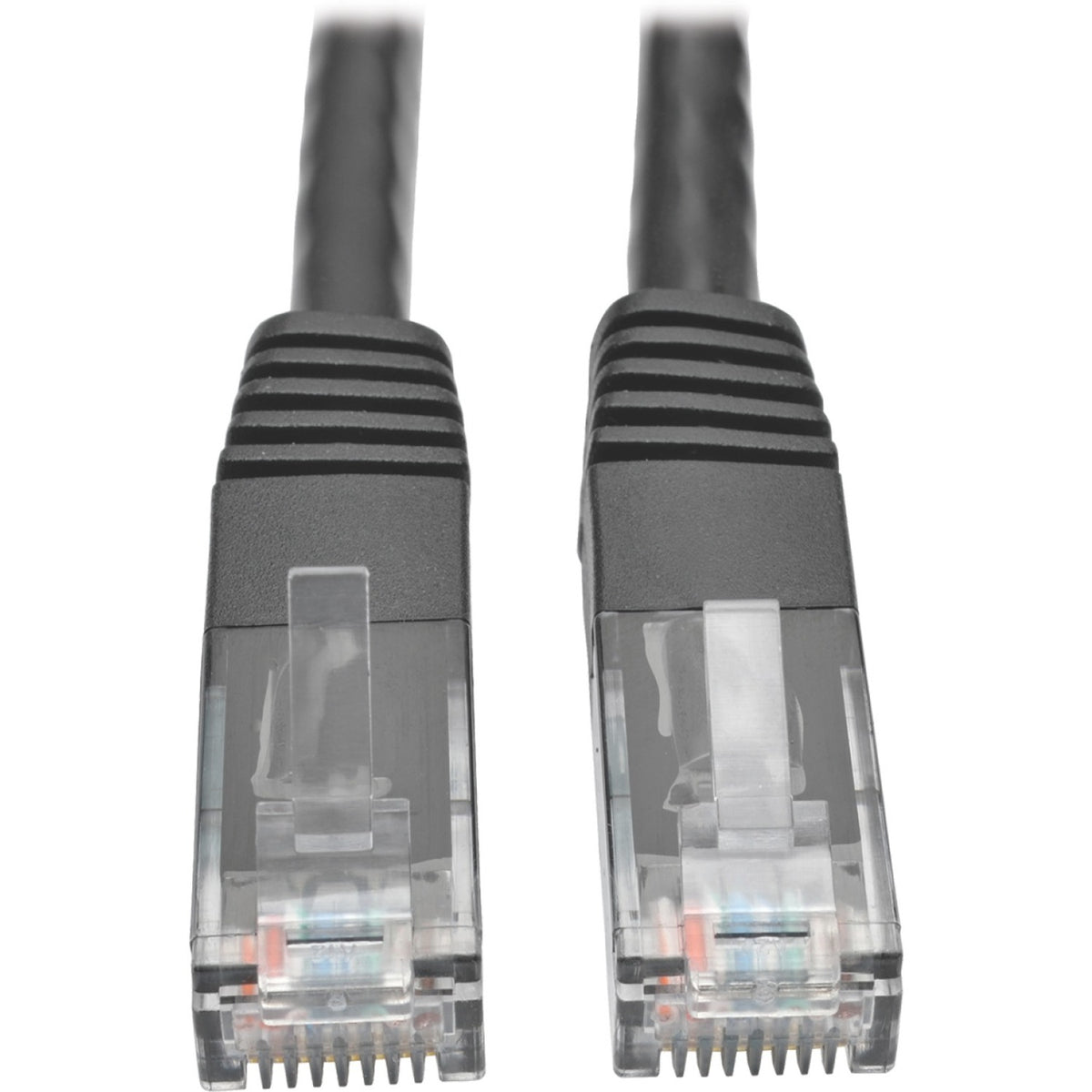 Eaton Tripp Lite Series Cat6 Gigabit Molded (UTP) Ethernet Cable (RJ45 M/M), PoE, Black, 50 ft. (15.24 m) - N200-050-BK