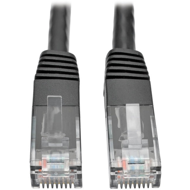 Eaton Tripp Lite Series Cat6 Gigabit Molded (UTP) Ethernet Cable (RJ45 M/M), PoE, Black, 6 ft. (1.83 m) - N200-006-BK