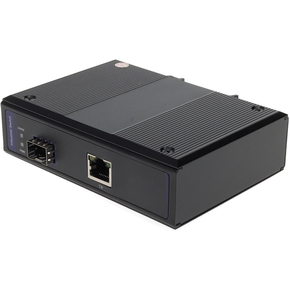 AddOn 1 10/100/1000Base-TX(RJ-45) to 1 Open SFP Port Industrial Media Converter - ADD-IGMC-SFP