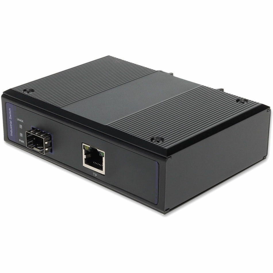 AddOn 1 10/100/1000Base-TX(RJ-45) to 1 Open SFP Port Industrial Media Converter - ADD-IGMC-SFP