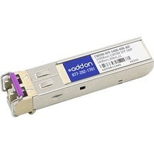 AddOn Cisco CWDM-SFP-1490 Compatible TAA Compliant 1000Base-CWDM SFP Transceiver (SMF; 1490nm; 40km; LC) - CWDMSFP149040KAO