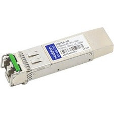 AddOn HP JG915A Compatible TAA Compliant 10GBase-ZR SFP+ Transceiver (SMF, 1550nm, 80km, LC, DOM) - JG915A-AO