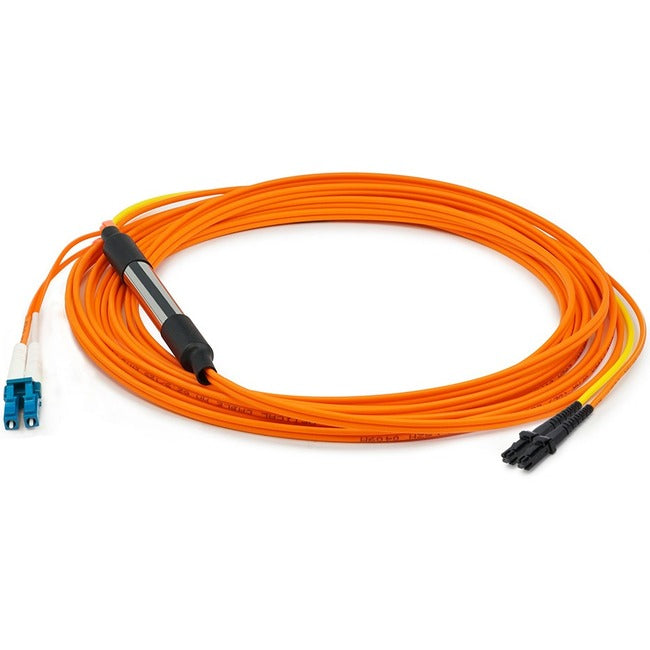 AddOn 3m MT-RJ (Male) to LC (Male) Straight Orange OM1 & OS1 Duplex Fiber OFNR (Riser-Rated) Mode Conditioning Cable - ADD-MODE-MTLC6-3