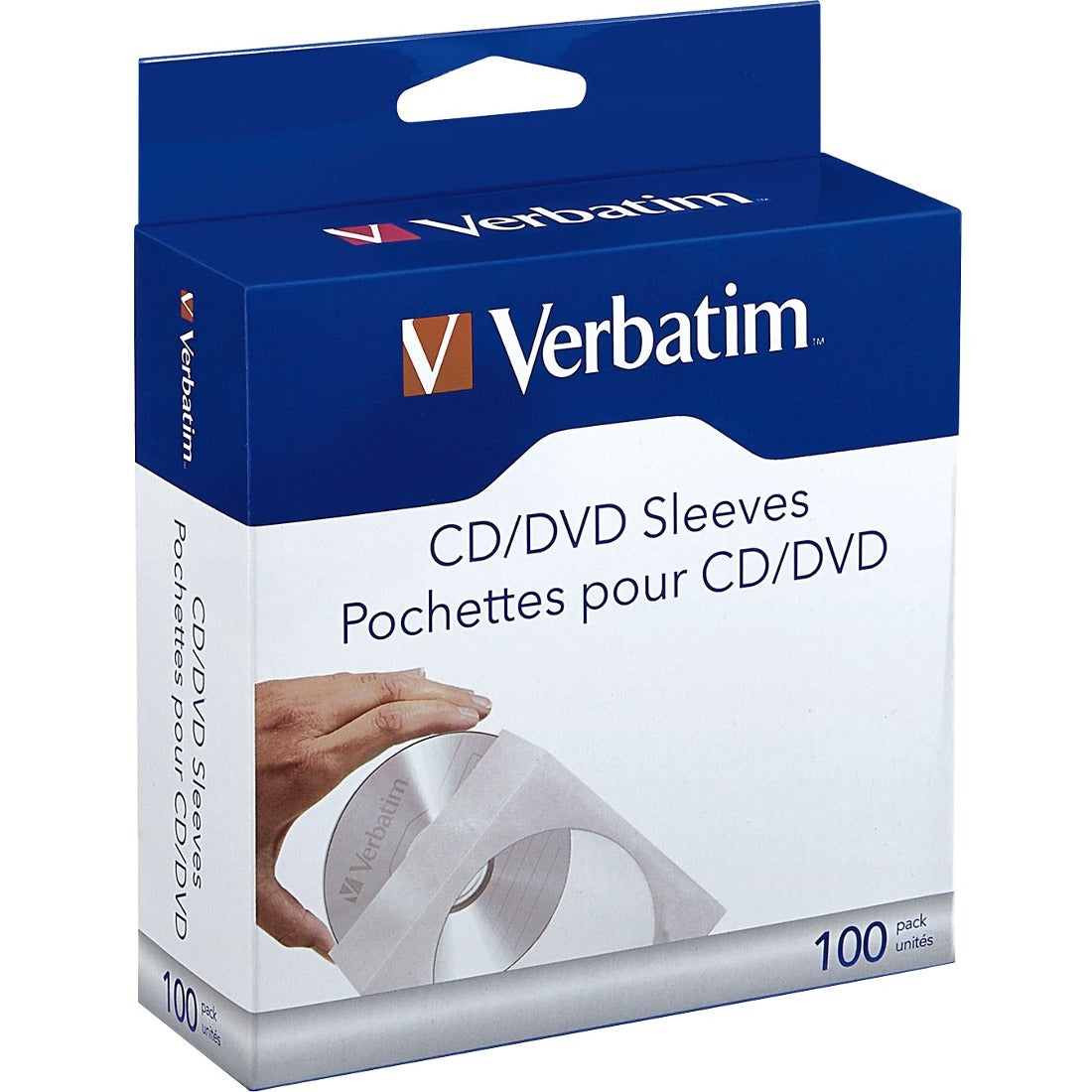 CD/DVD Paper Sleeves with Clear Window - 100pk Box - 49976