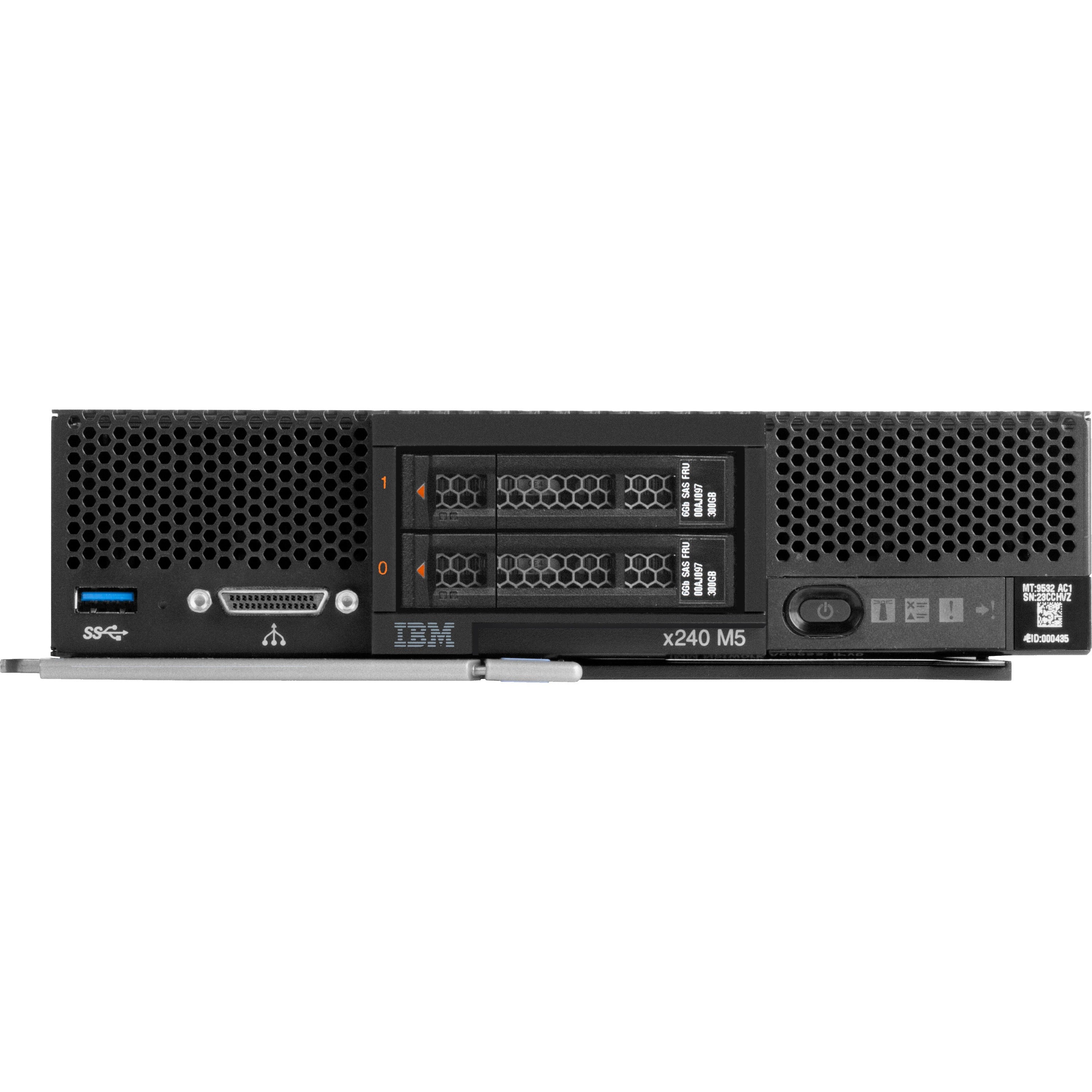 Lenovo Flex System x240 M5 9532EIU Blade Server - 2 x Intel Xeon E5-2620 v4 2.10 GHz - 32 GB RAM - 12Gb/s SAS, Serial ATA Controller - 9532EIU