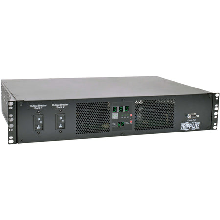 Tripp Lite by Eaton 7.7kW Single-Phase 200-240V Local Metered Automatic Transfer Switch PDU, 2 IEC309 32A Blue Inputs, 16 C13, 2 C19 Outlets, 2U, TAA - PDUMH32HVAT