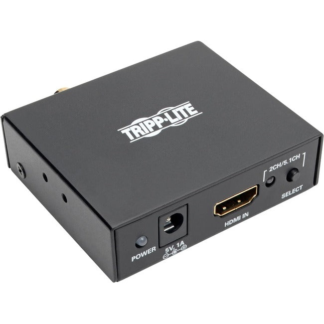 Tripp Lite by Eaton 4K HDMI Audio De-Embedder/Extractor with TOSLINK, RCA and 3.5 mm Stereo Output, 5.1 Channel, HDCP, 4K 30Hz - P130-000-AUDIO
