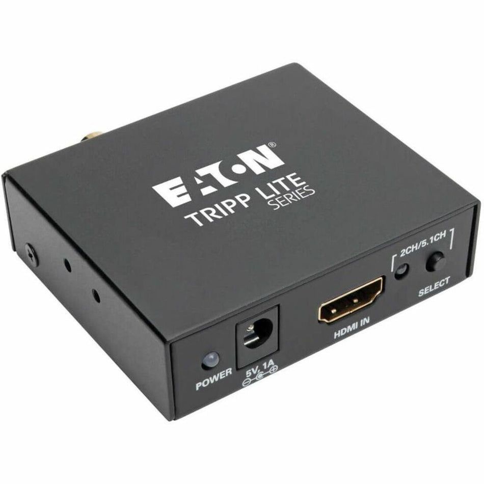 Eaton Tripp Lite Series 4K HDMI Audio De-Embedder/Extractor with TOSLINK, RCA and 3.5 mm Stereo Output, 5.1 Channel, HDCP, 4K 30Hz - P130-000-AUDIO