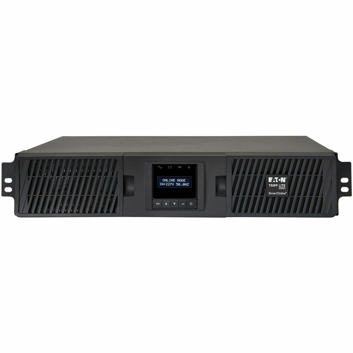 Tripp Lite by Eaton UPS SmartOnline 208/230V 1500VA 1.35kW Double-Conversion UPS - 6 Outlets Extended Run Card Slot LCD USB DB9 2U - SUINT1500LCD2U