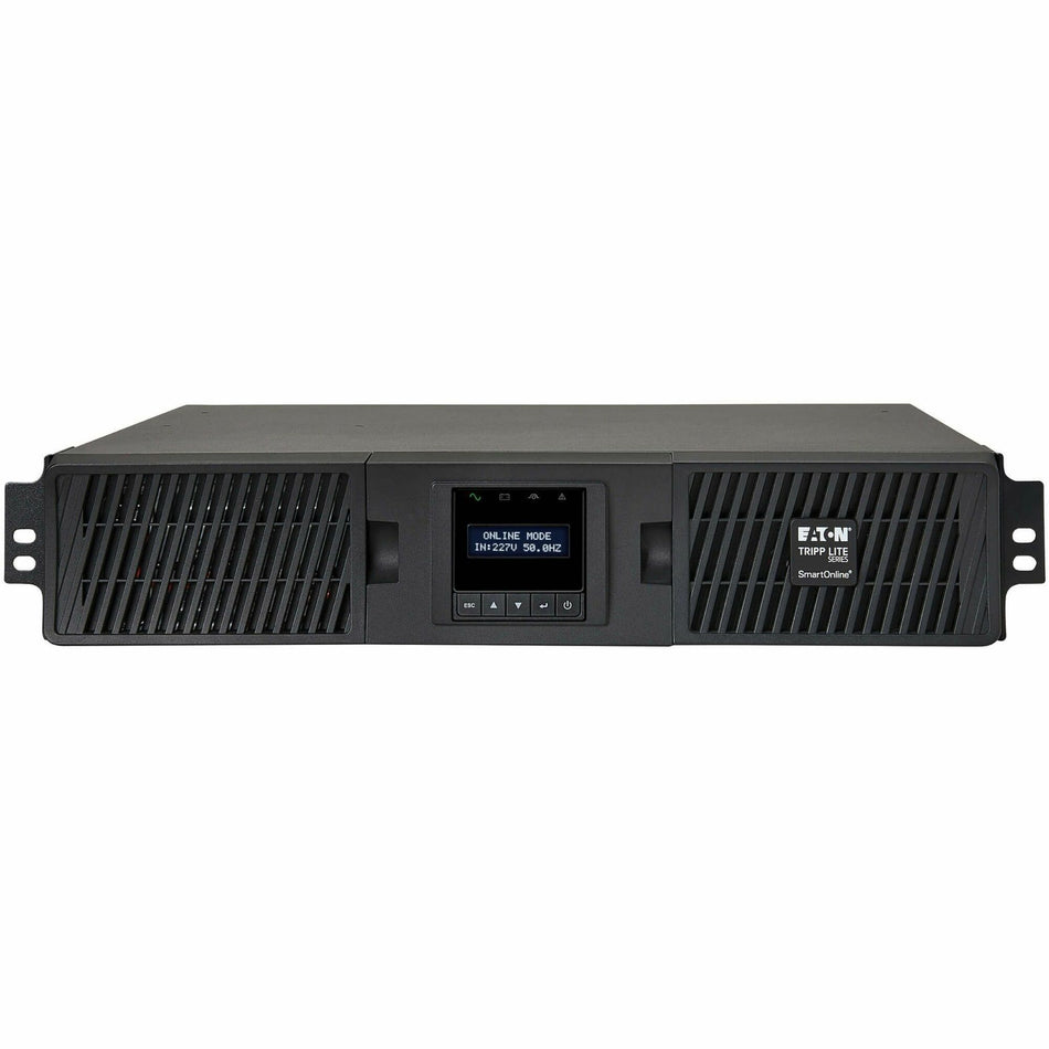 Tripp Lite by Eaton UPS SmartOnline 208/230V 1500VA 1.35kW Double-Conversion UPS - 6 Outlets Extended Run Card Slot LCD USB DB9 2U - SUINT1500LCD2U
