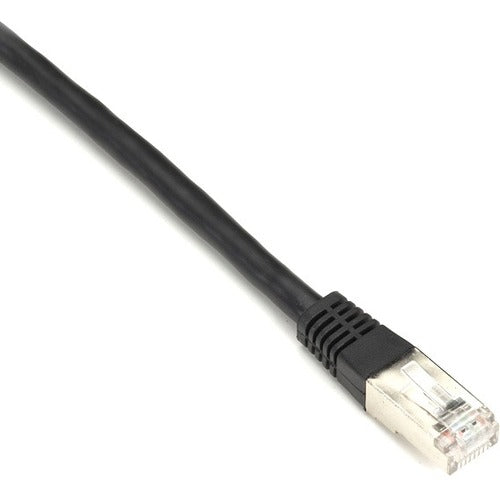 Black Box CAT5e 100-MHz Stranded Patch Cable Slim Molded Boot - F/UTP, CM PVC, Black, 25FT - EVNSL0172BK-0025