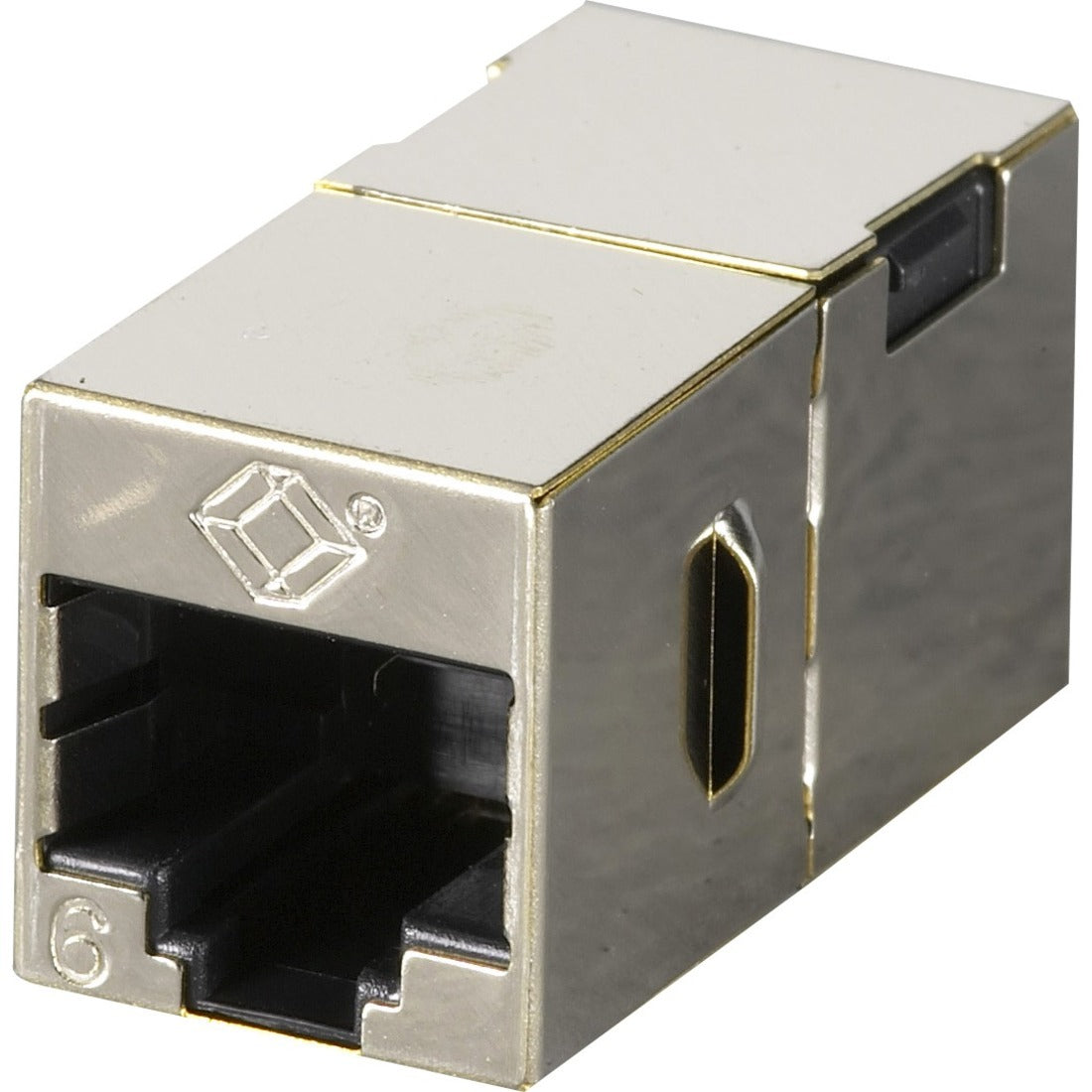 Black Box Cat.6 Shielded Straight-Pin Coupler - Metal - FM608