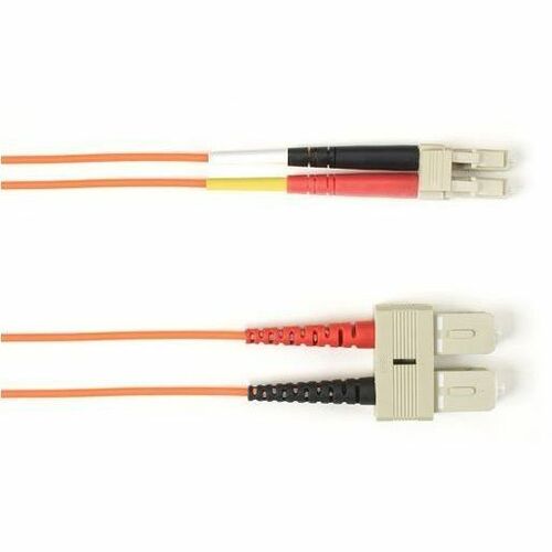 Black Box Fiber Optic Duplex Patch Network Cable - FOCMR62-001M-SCLC-OR