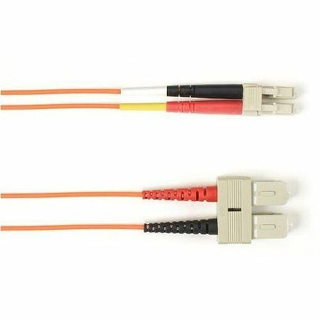 Black Box Fiber Optic Duplex Patch Network Cable - FOCMR62-001M-SCLC-OR