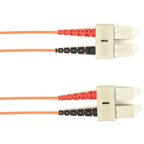 Black Box Fiber Optic Duplex Patch Network Cable - FOCMR62-002M-SCSC-OR