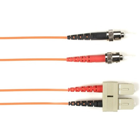 Black Box Fiber Optic Duplex Patch Network Cable - FOCMR62-002M-STSC-OR