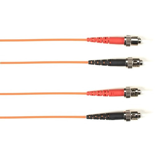 Black Box Fiber Optic Duplex Patch Network Cable - FOCMR62-002M-STST-OR