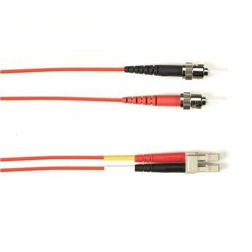 Black Box Fiber Optic Duplex Patch Network Cable - FOCMR62-003M-STLC-RD