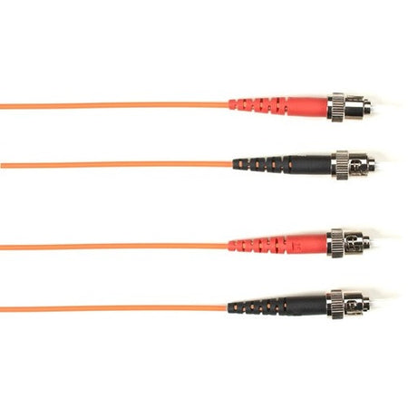 Black Box Fiber Optic Duplex Patch Network Cable - FOCMR62-020M-STST-OR