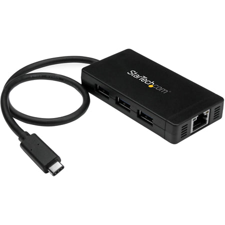 StarTech.com USB-C to Ethernet Adapter? Gigabit? 3 Port USB C to USB Hub and Power Adapter? Thunderbolt 3 Compatible - HB30C3A1GE
